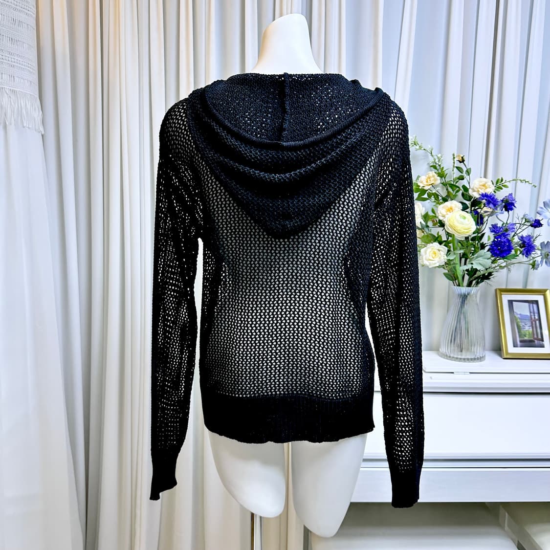 트윙클 메쉬 후드집업 상품이미지2