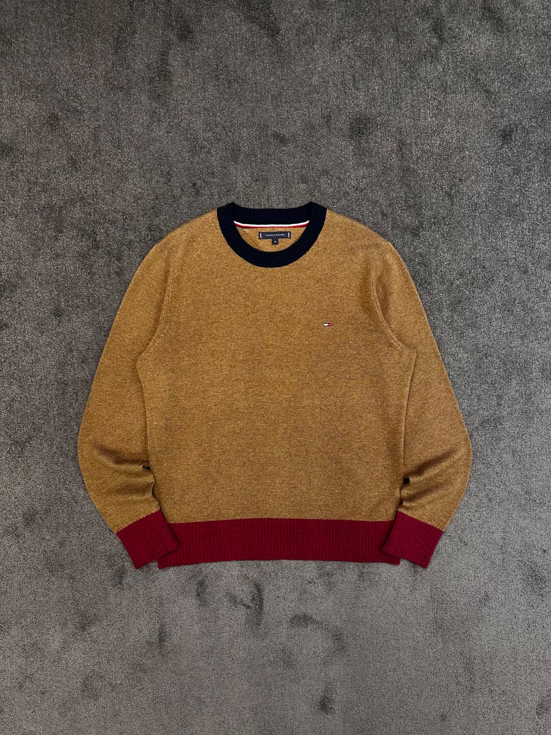 타미힐피거 배색 니트 스웨터 상품이미지1