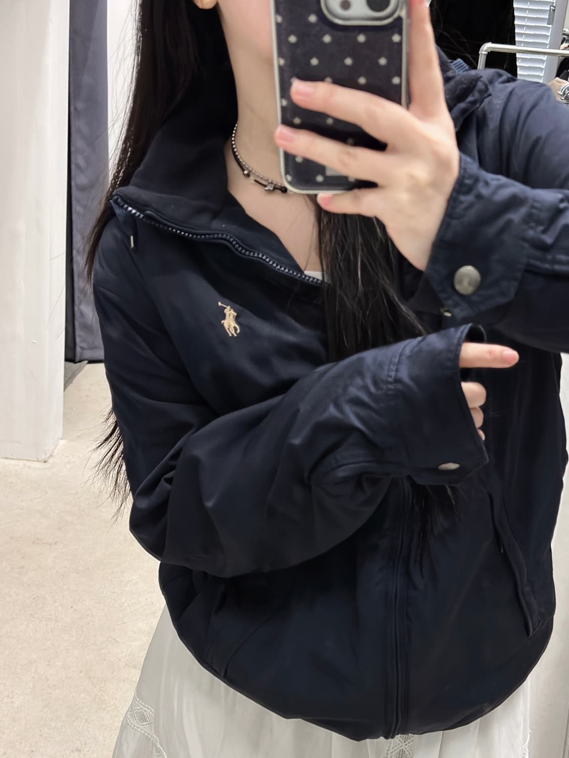 폴로 랄프로렌 네이비 베이지포니 페리 자켓  상품이미지3