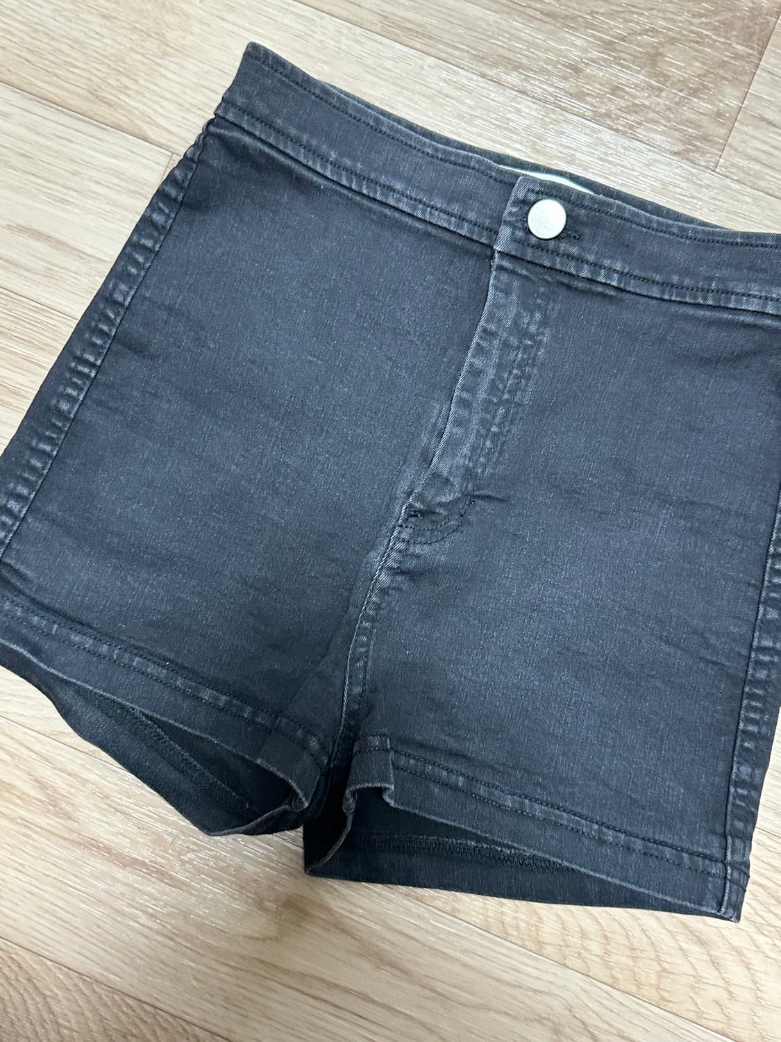 아메리칸어패럴 AA 숏팬츠 흑청 S 상품이미지3