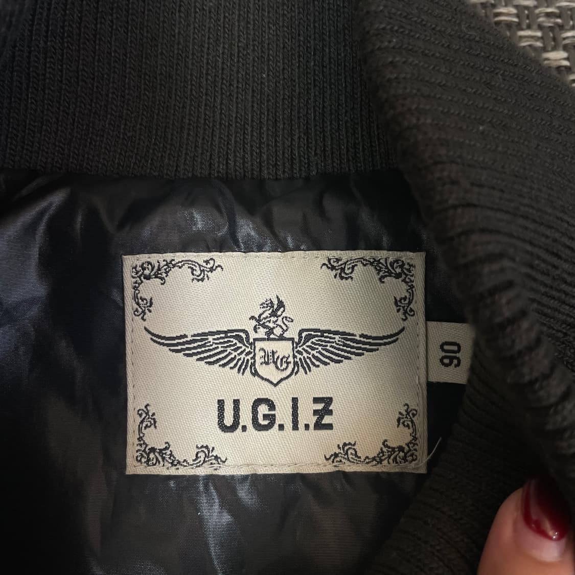 UDIZ 블랙 나일론 빈티지 자켓 90 상품이미지4