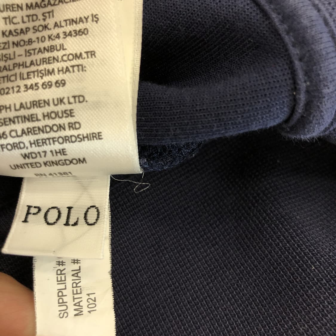 폴로 랄프로렌 더블니트 후드집업 QR 백화점판 55  상품이미지7