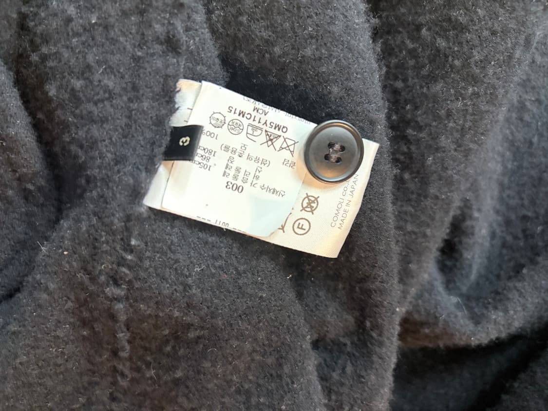 코모리 축융울 자켓 3사이즈 블랙 상품이미지3