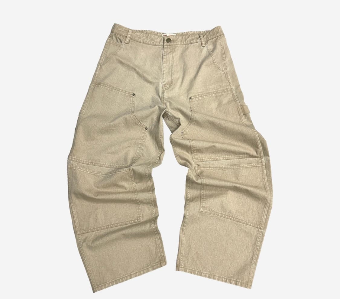 ( 1size ) 아오이로 더블니 팬츠 탄 상품이미지1