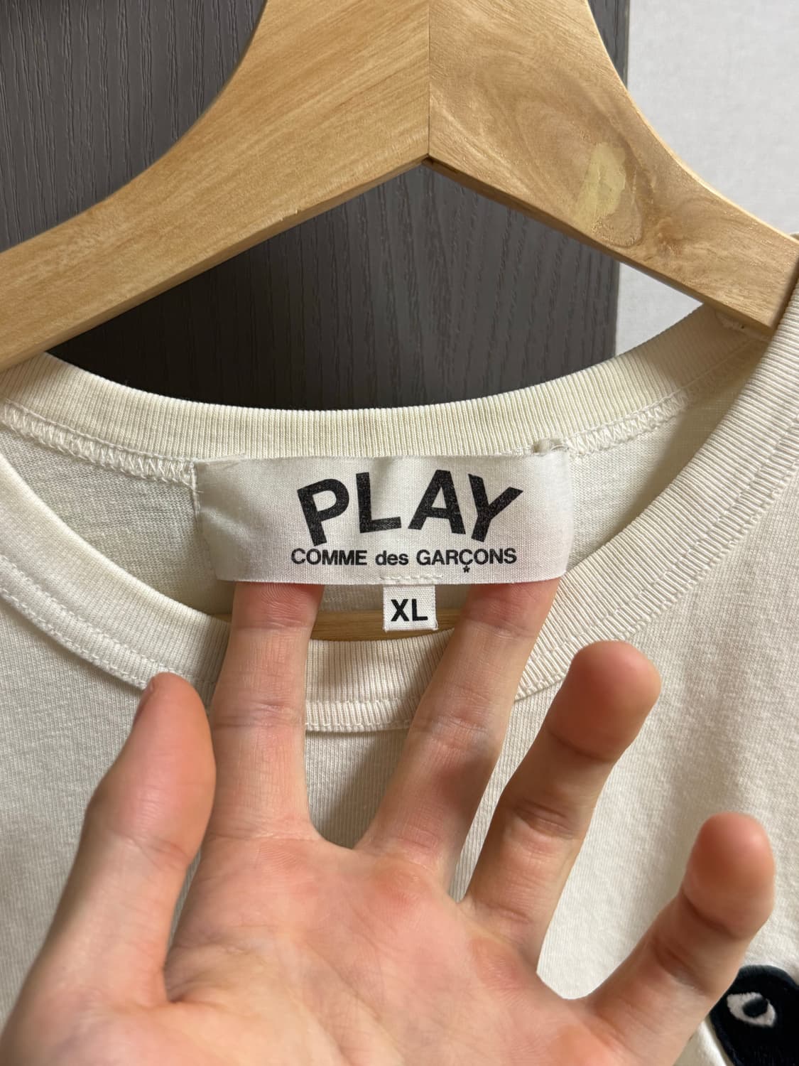 꼼데가르송 플레이 하트 와펜 티셔츠 상품이미지2