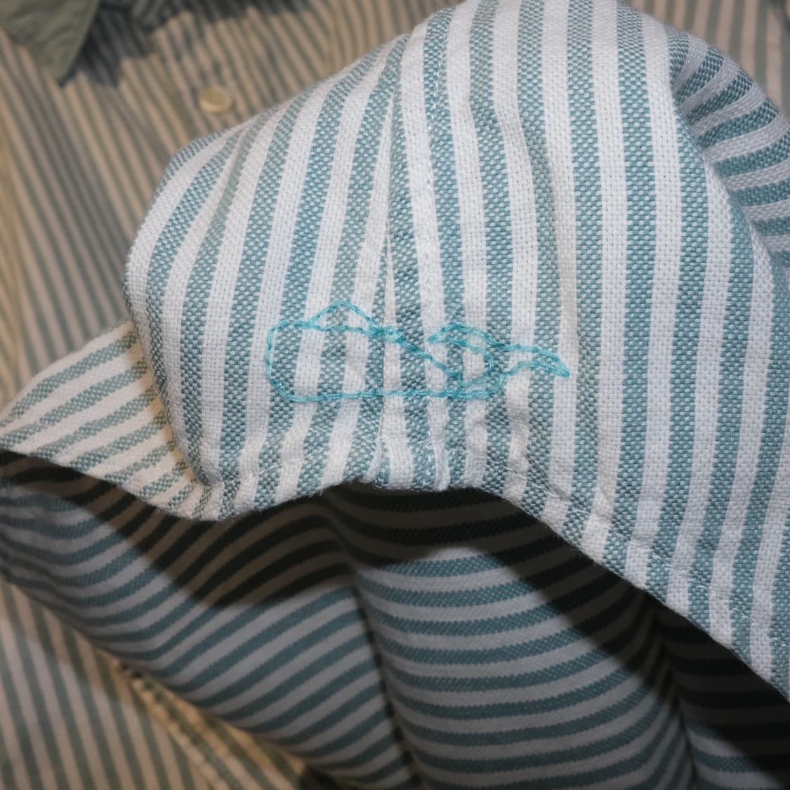 45R 코튼 고래 스티치 셔츠 상품이미지3