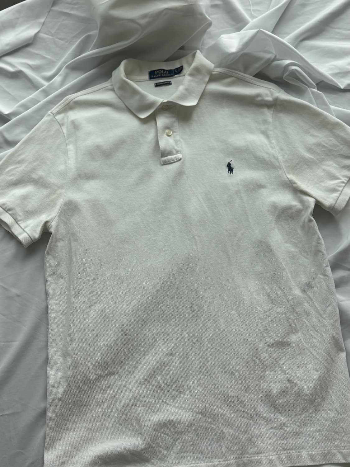 폴로 랄프 로렌 남성 커스텀 슬림핏 메시 폴로 셔츠 상품이미지3