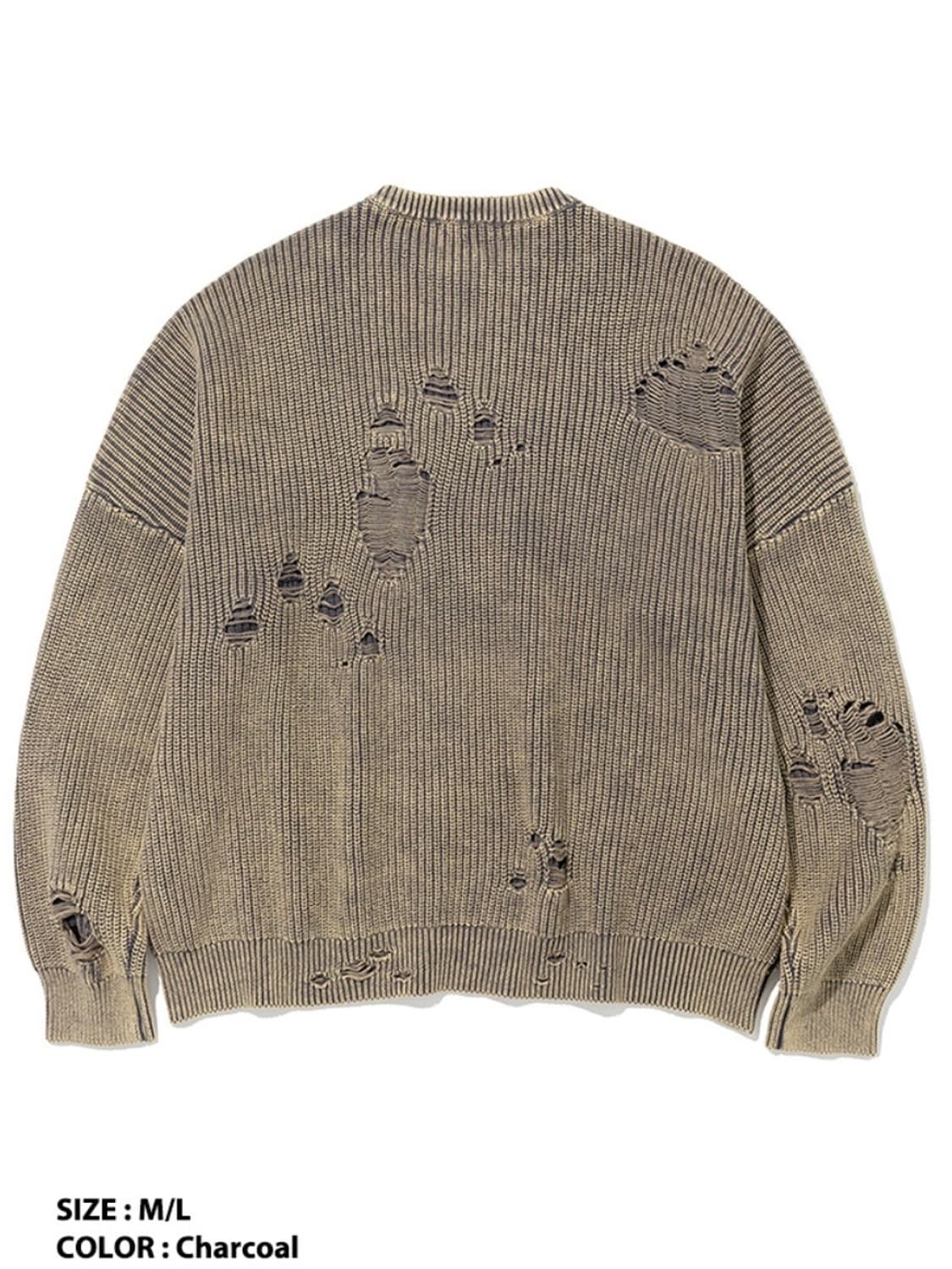 낫포너드 그런지 니트 M 상품이미지6