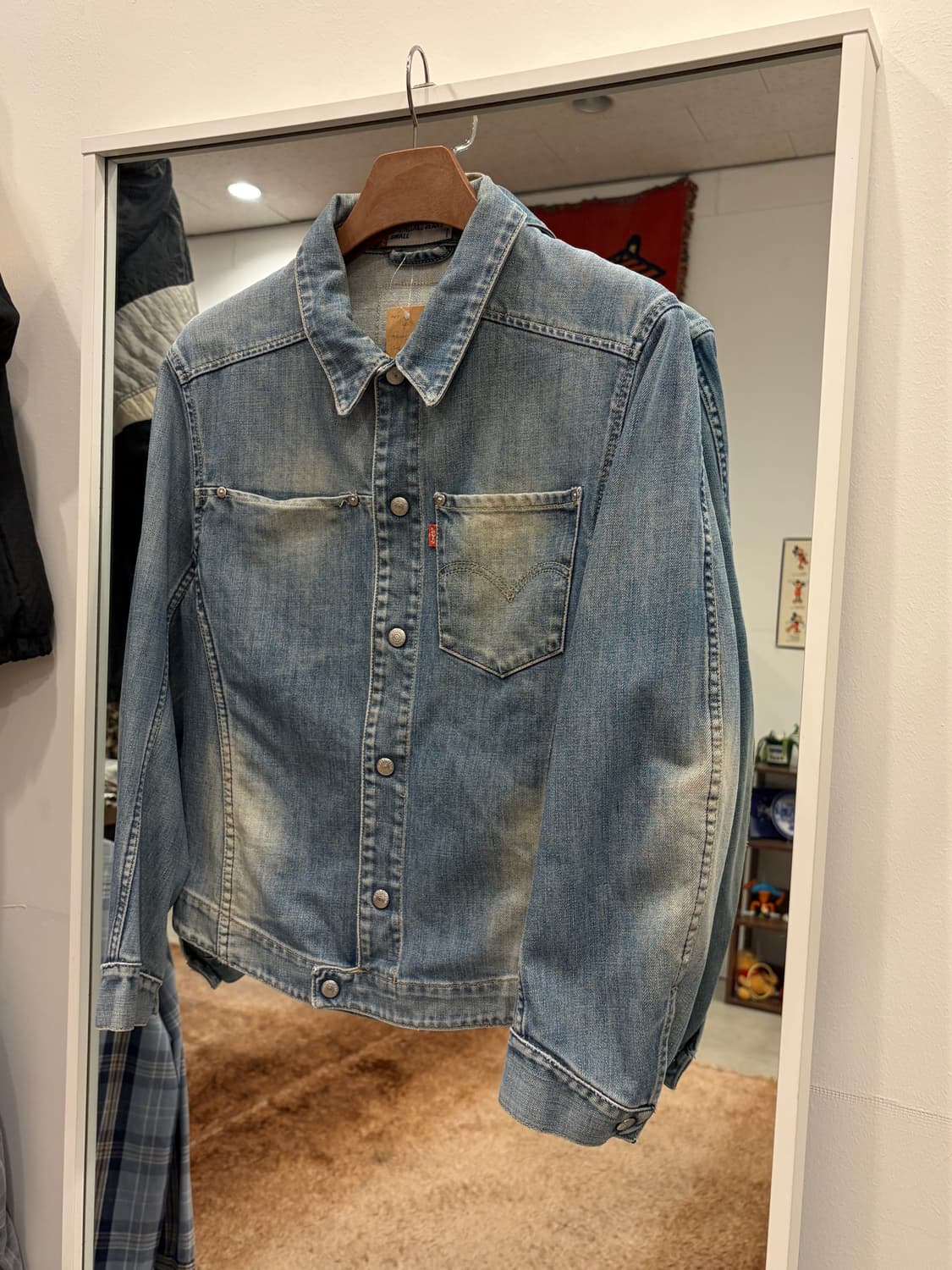 00s Levis 리바이스 엔지니어드 데님 트러커 자켓 상품이미지1