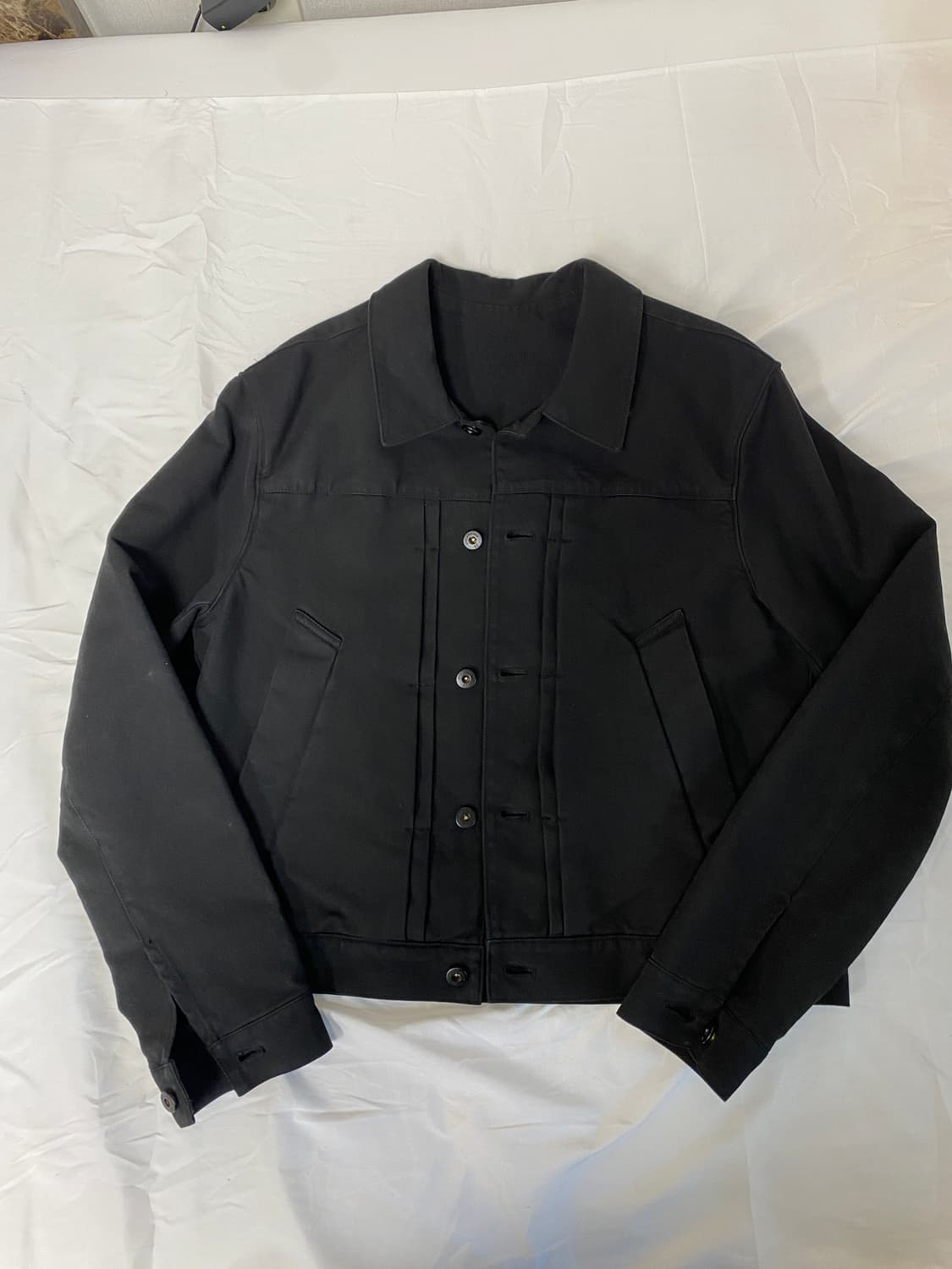 NOUVMAREE 트러커 자켓 블랙 상품이미지1