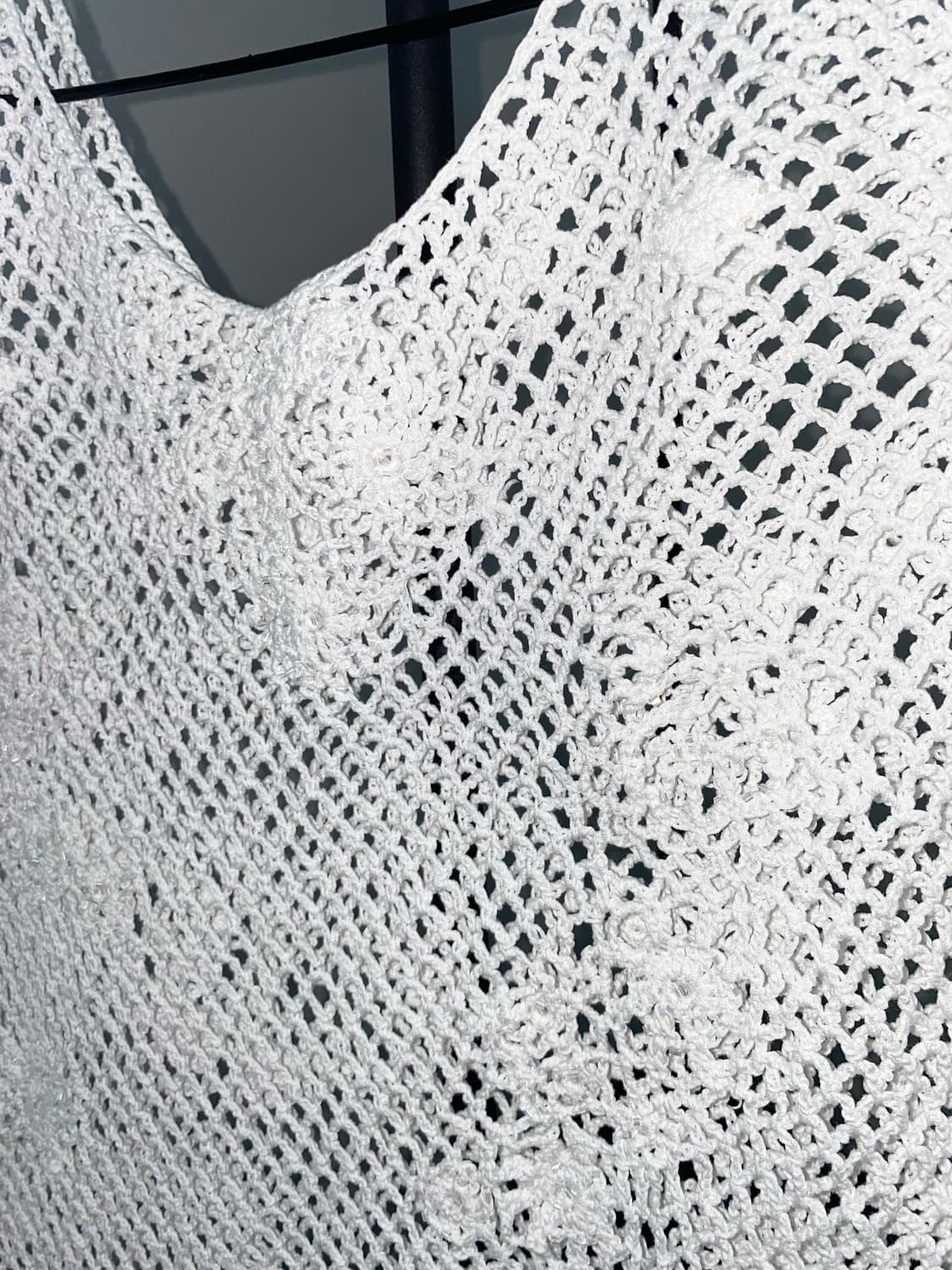 Beaded Crochet Knit Top 상품이미지5