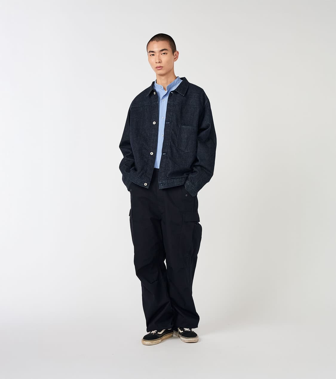 나나미카 short denim jacket indigo S 상품이미지1