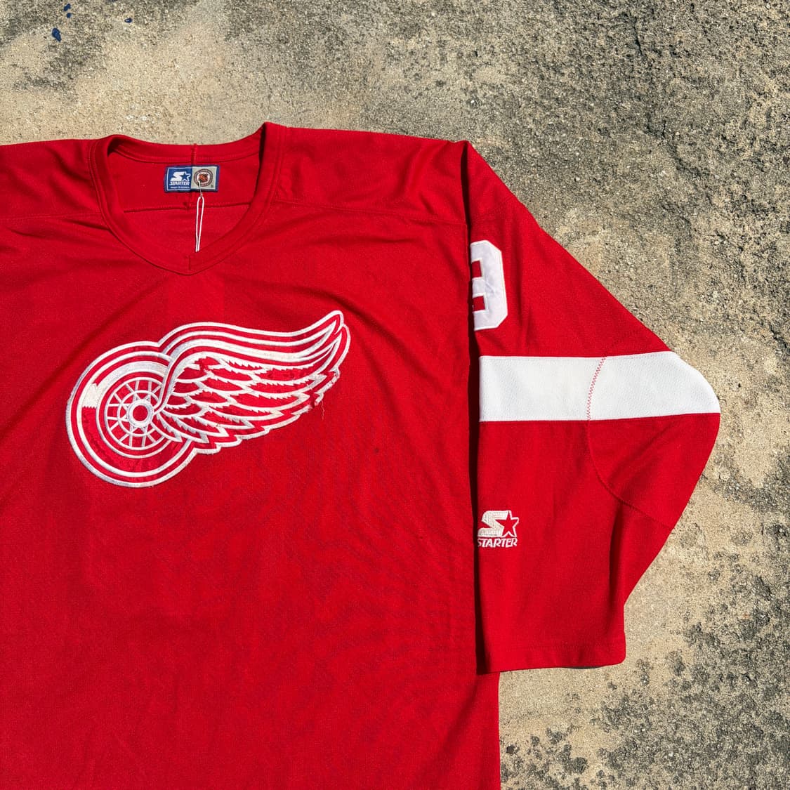 90s 스타터 NHL 디트로이트 레드윙스 빈티지 유니폼 져지 2XL 상품이미지2