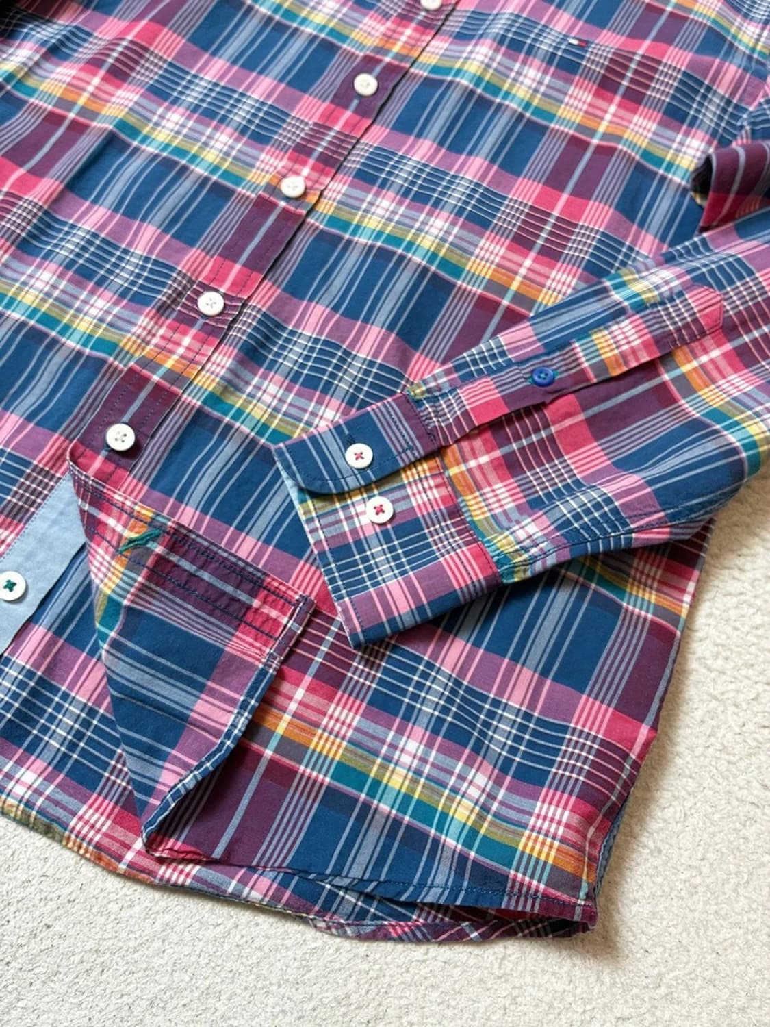 타미힐피거 00's Y2K 체크 셔츠 PN8063 상품이미지5