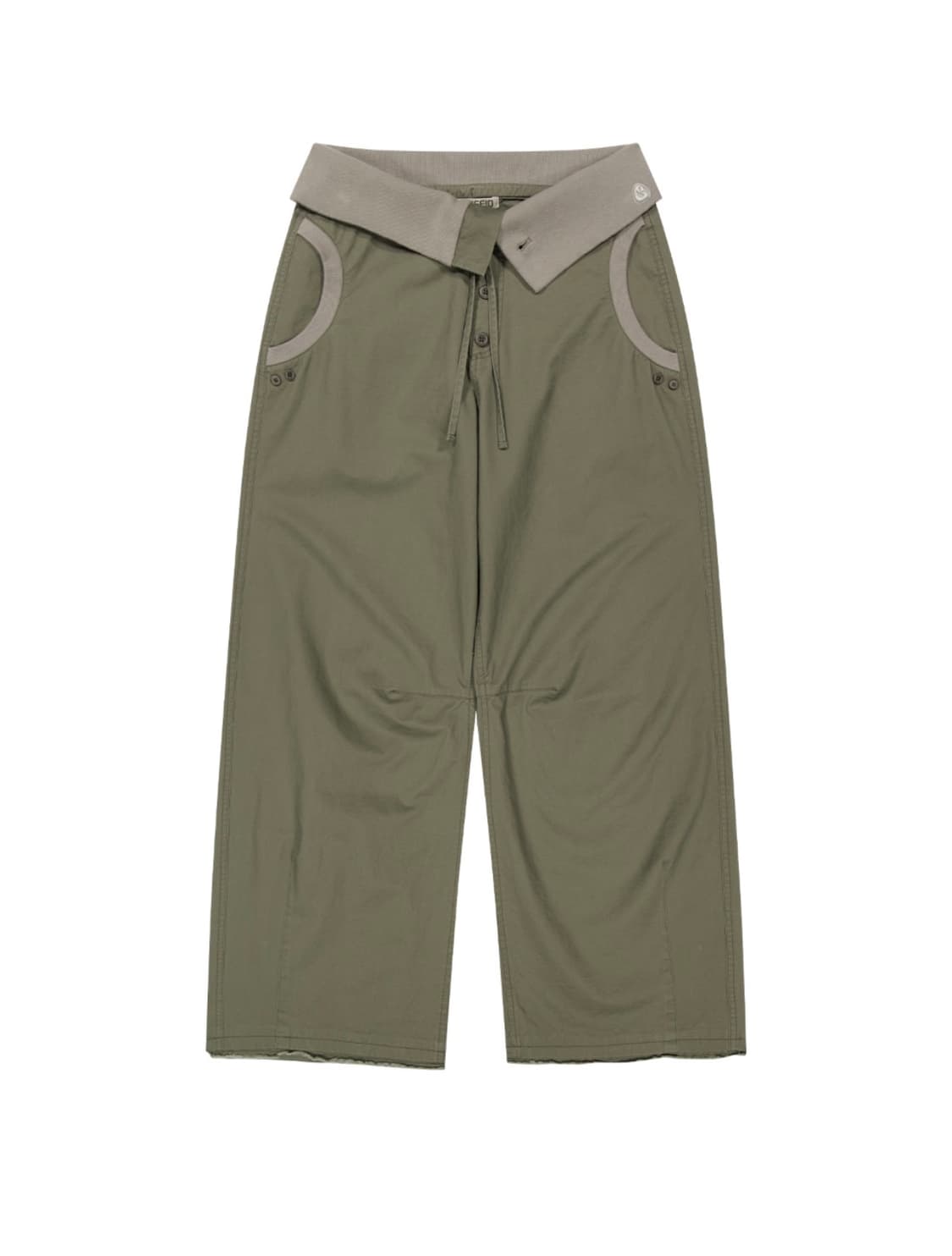 [새상품/당일배송] 코이세이오 플로우 폴드 팬츠 카키, 코이세이오 바지 상품이미지1