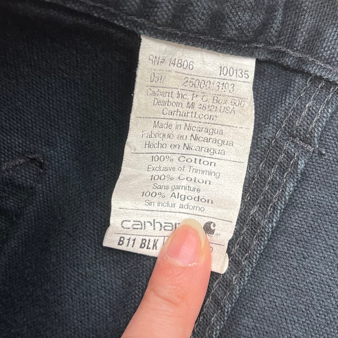 칼하트 b11 카펜터 워크팬츠 r2594 상품이미지5
