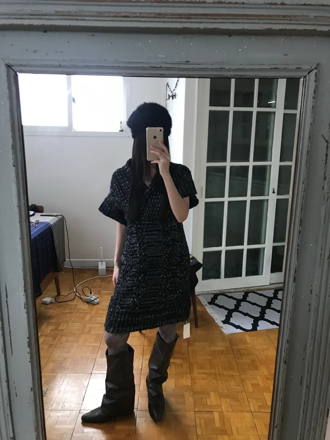 vintage knit one-piece 상품이미지3