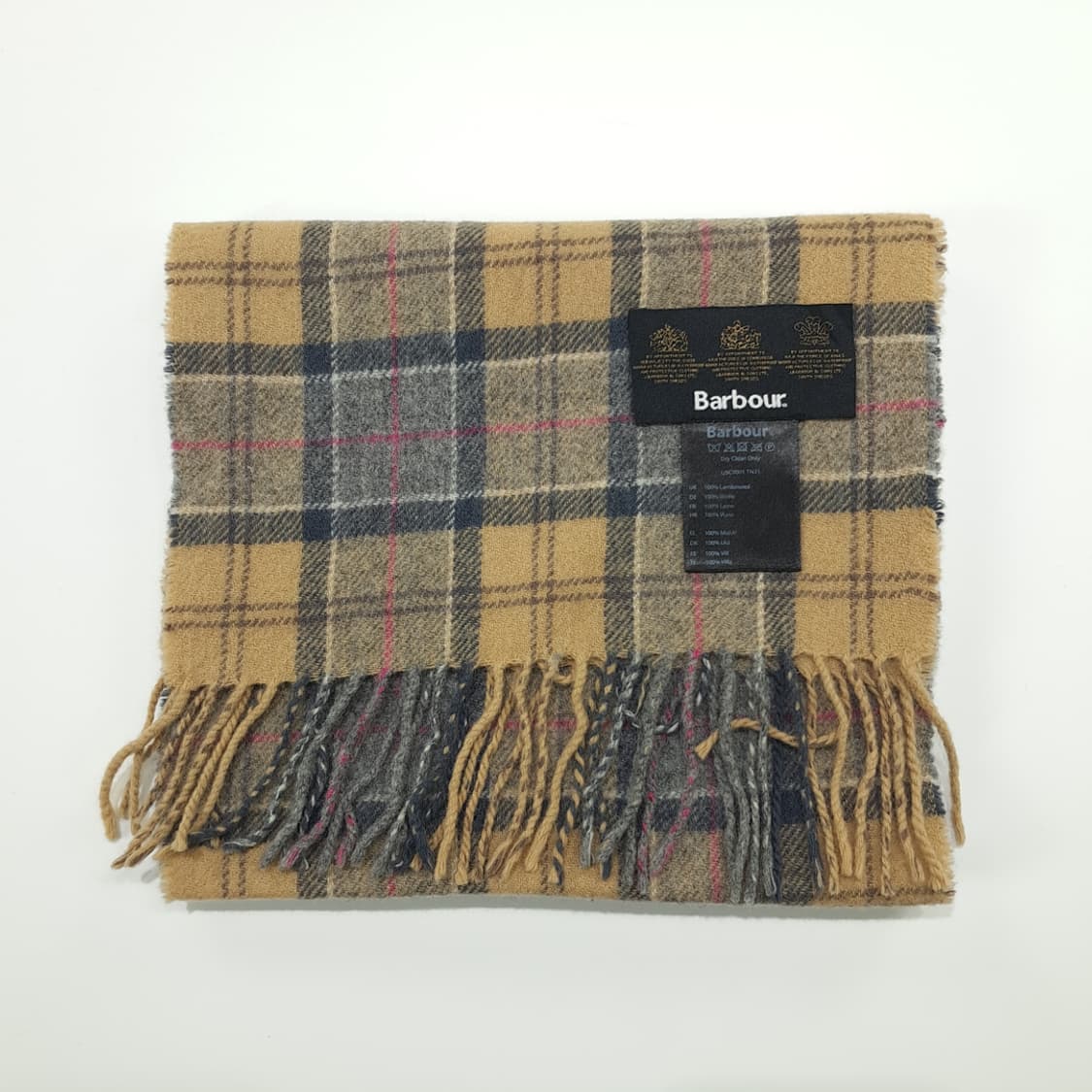 MX243 바버 브라운 타탄체크 램스울 목도리 머플러 상품이미지6
