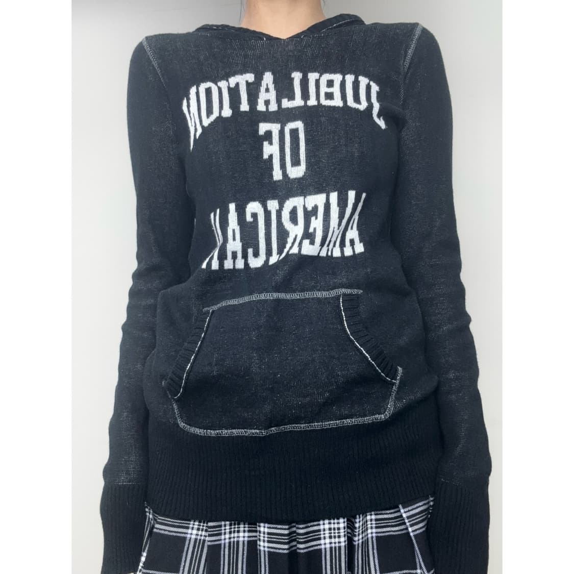 빈티지 블랙 후드티 상품이미지1