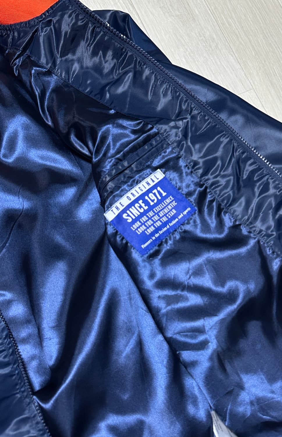 90s STARTER 디트로이트 타이거즈 새틴 풀집업 자켓 상품이미지7