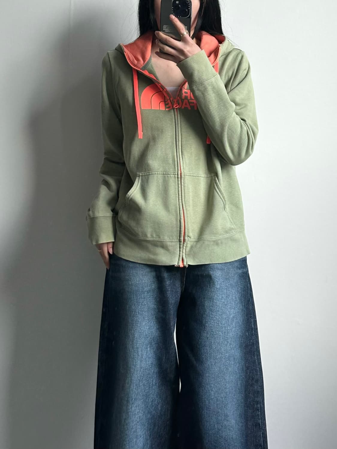 노스페이스 빅로고 말차 후드집업 상품이미지1