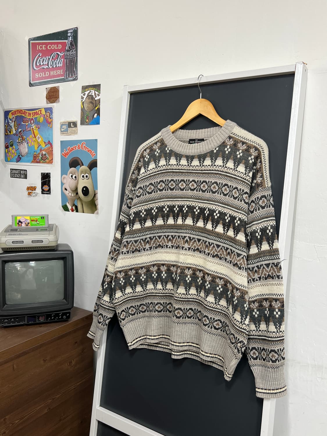 The ITALIAN Vitage 빈티지 패턴 울 니트 상품이미지1