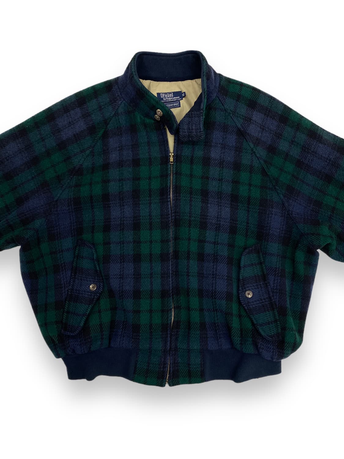 (110) 80s 폴로 블랙와치 울 헤링턴 자켓 상품이미지2