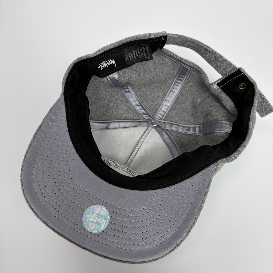 스투시 울 로고 볼캡 모자 상품이미지5