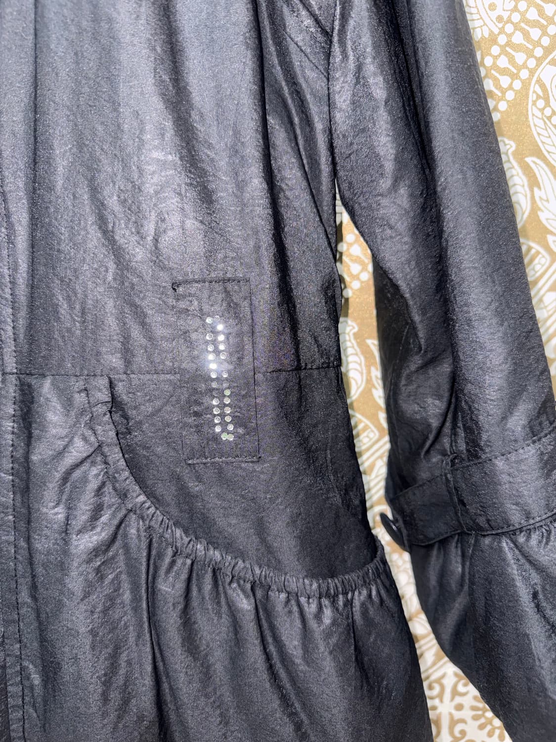 빈티지 여성 프릴 버튼 디테일 롱 코트 자켓  상품이미지5