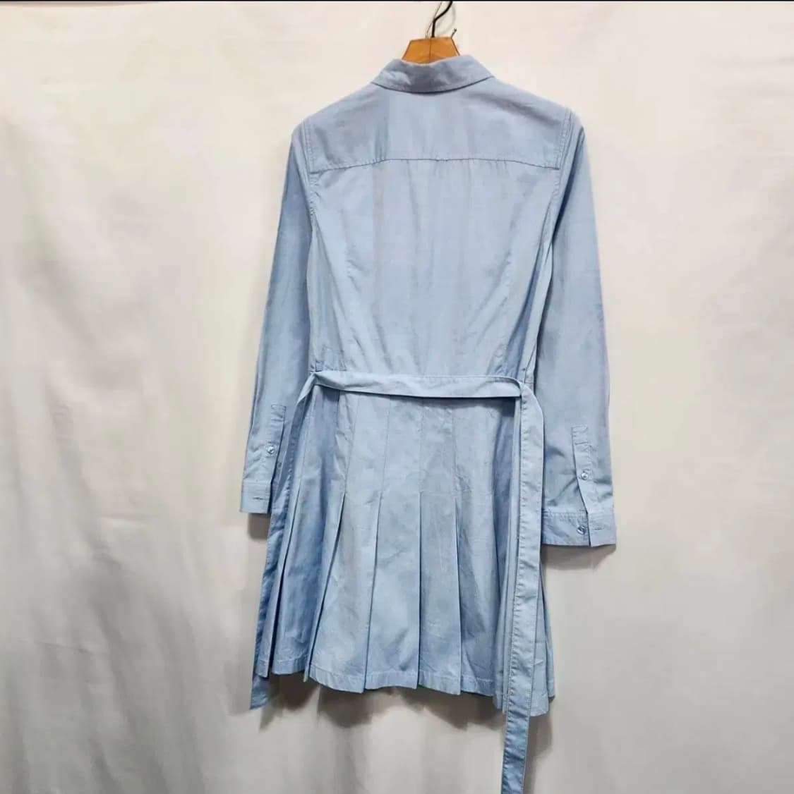 [LACOSTE] 라코스테 하늘 셔츠 플리츠 원피스 여성 상품이미지5