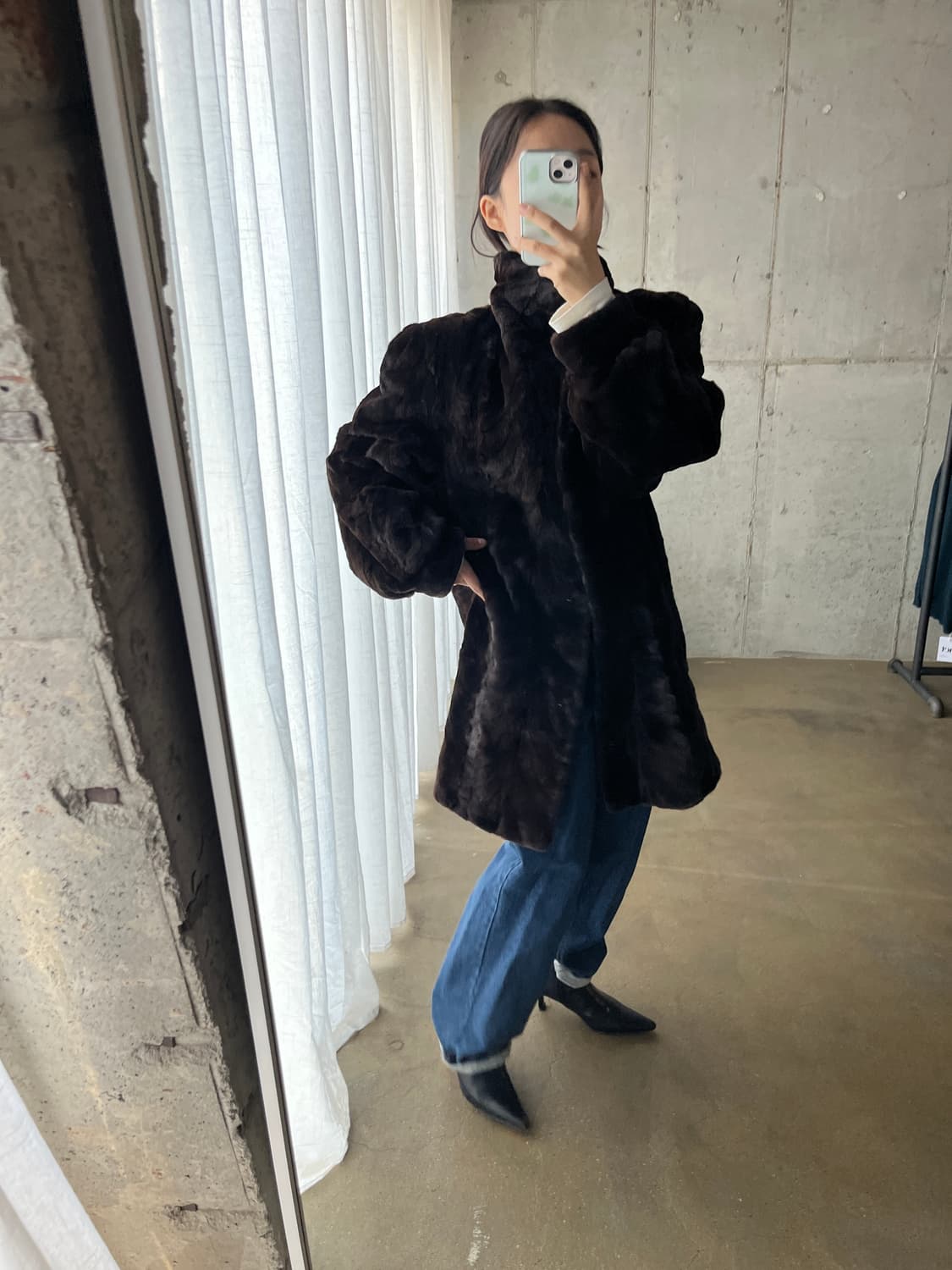 90s Canada Majestic Mink 쉬어드 밍크 코트  상품이미지1