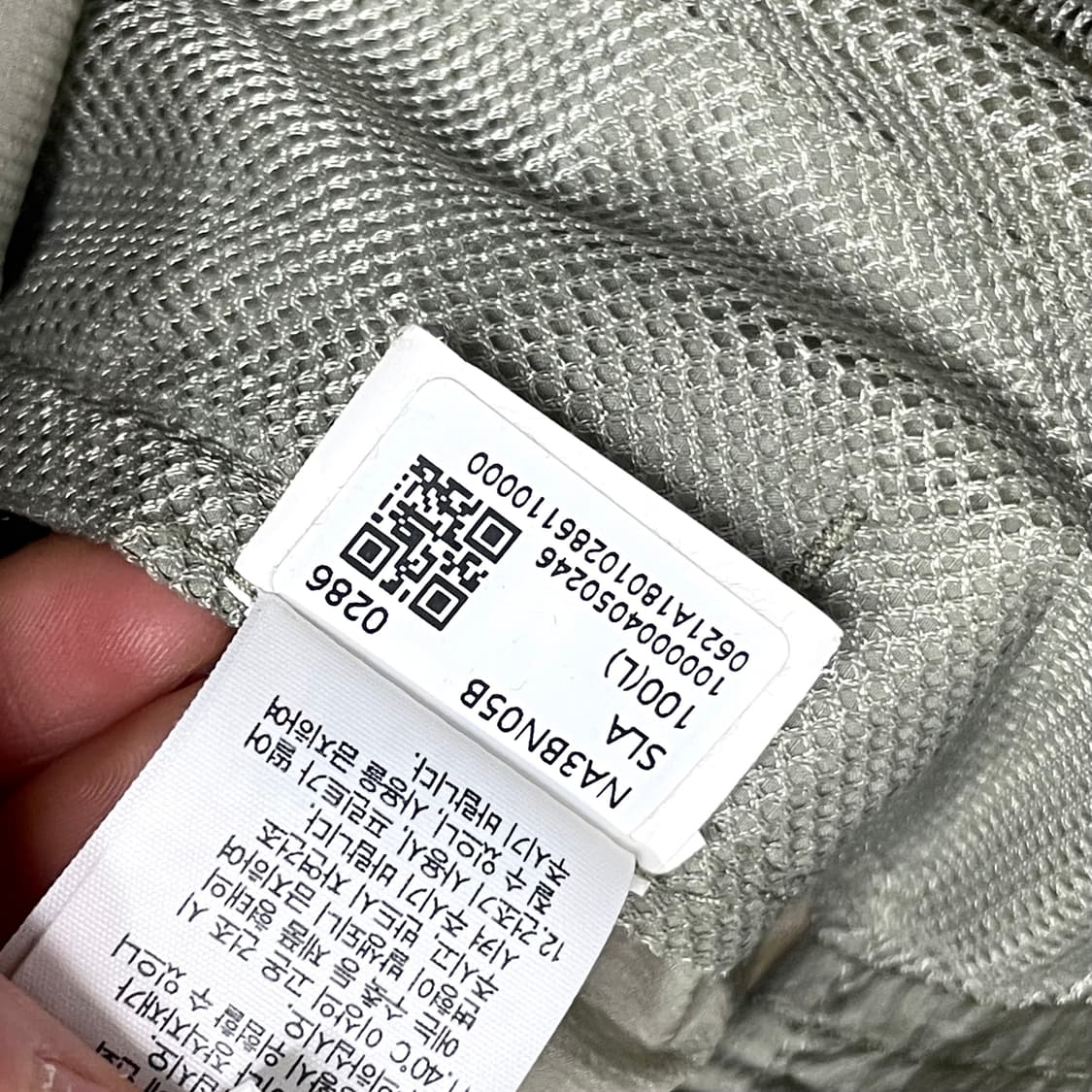 노스페이스 카키 경량 아노락 남성L 상품이미지6