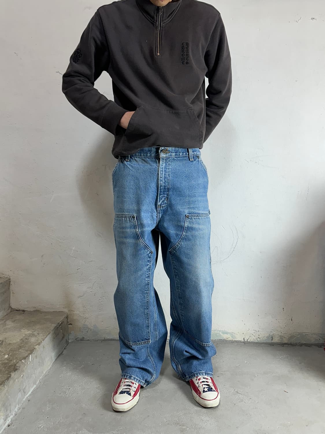 OG 칼하트 데님 더블니 칼하트 워크팬츠 썩블니 상품이미지2