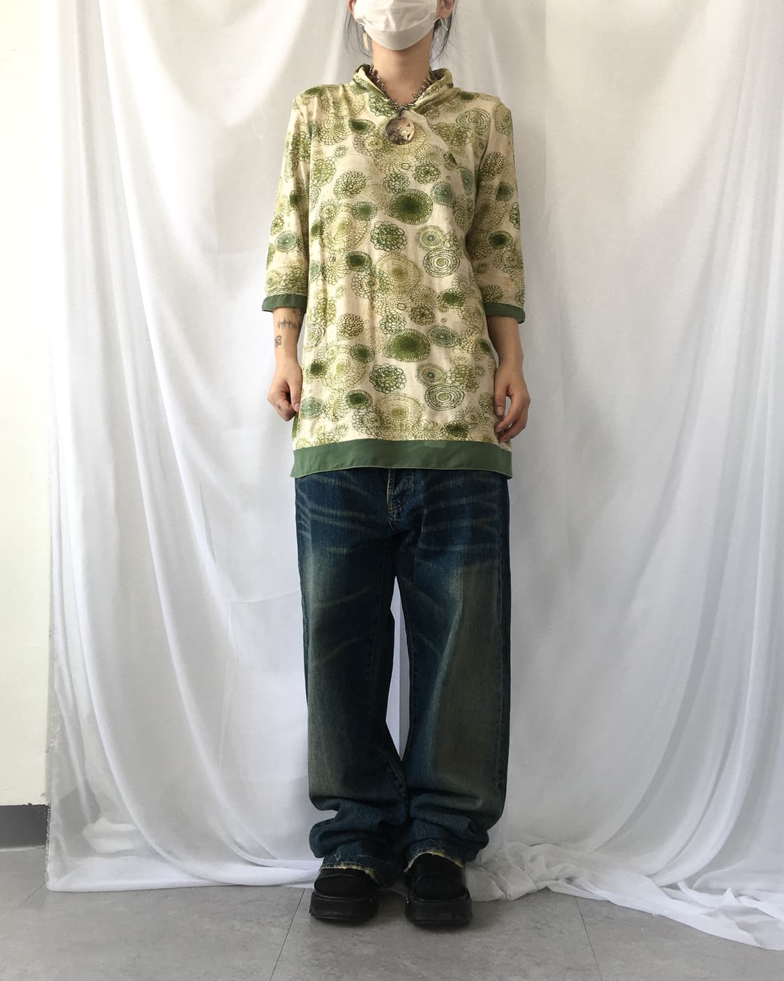 Oriental mood high neck sleeve 상품이미지4