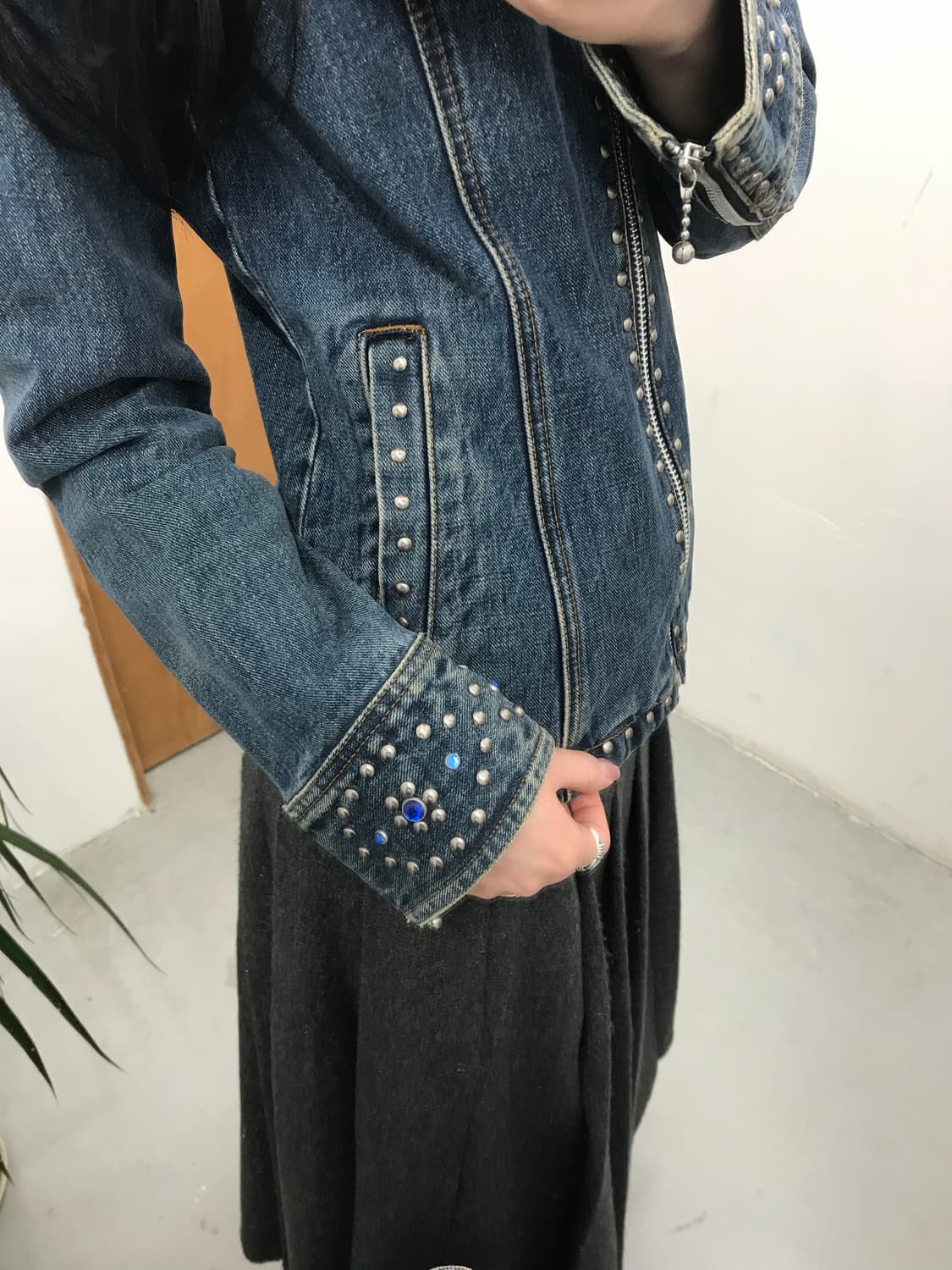 HYSTERIC GLAMOUR Denim Stud Jacket 상품이미지4