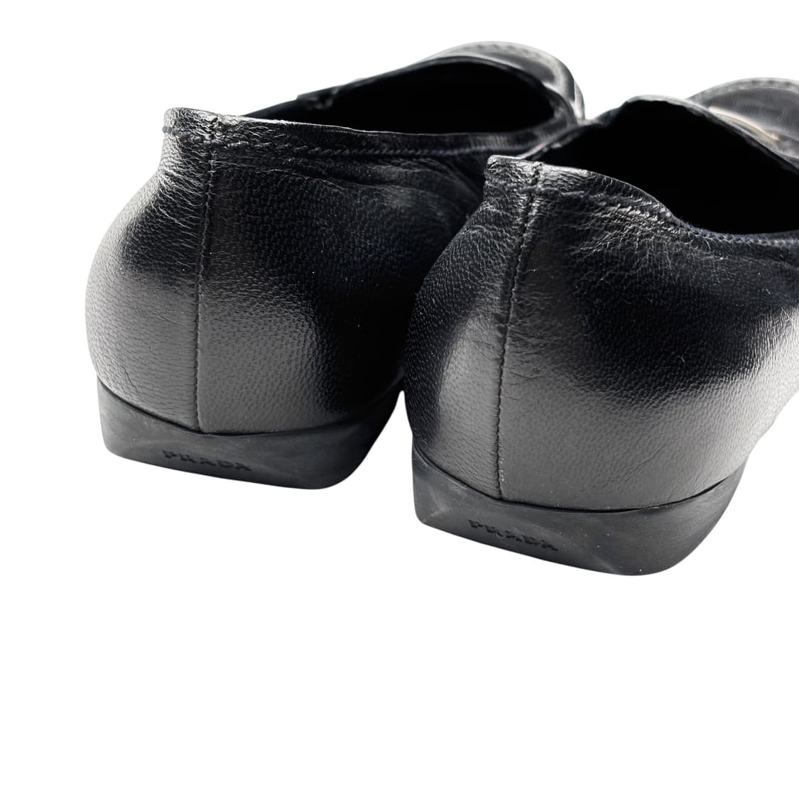 프라다 37.5 삼각 로고 플랫 로퍼 . 초콜릿 상품이미지7