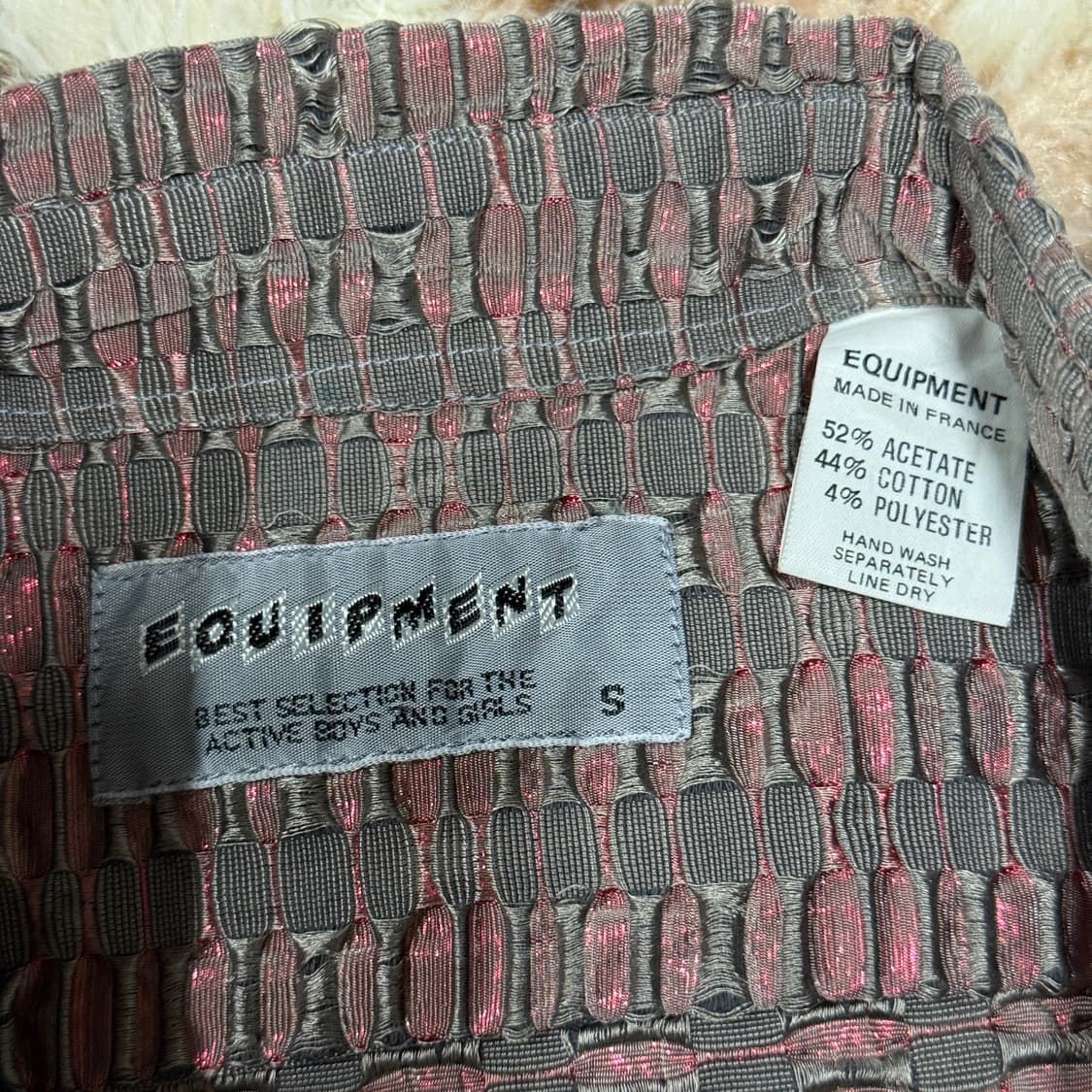 Equipment 이큅먼트 빅사이즈 파에톤 패턴 글로시 디테일 셔츠 상품이미지5