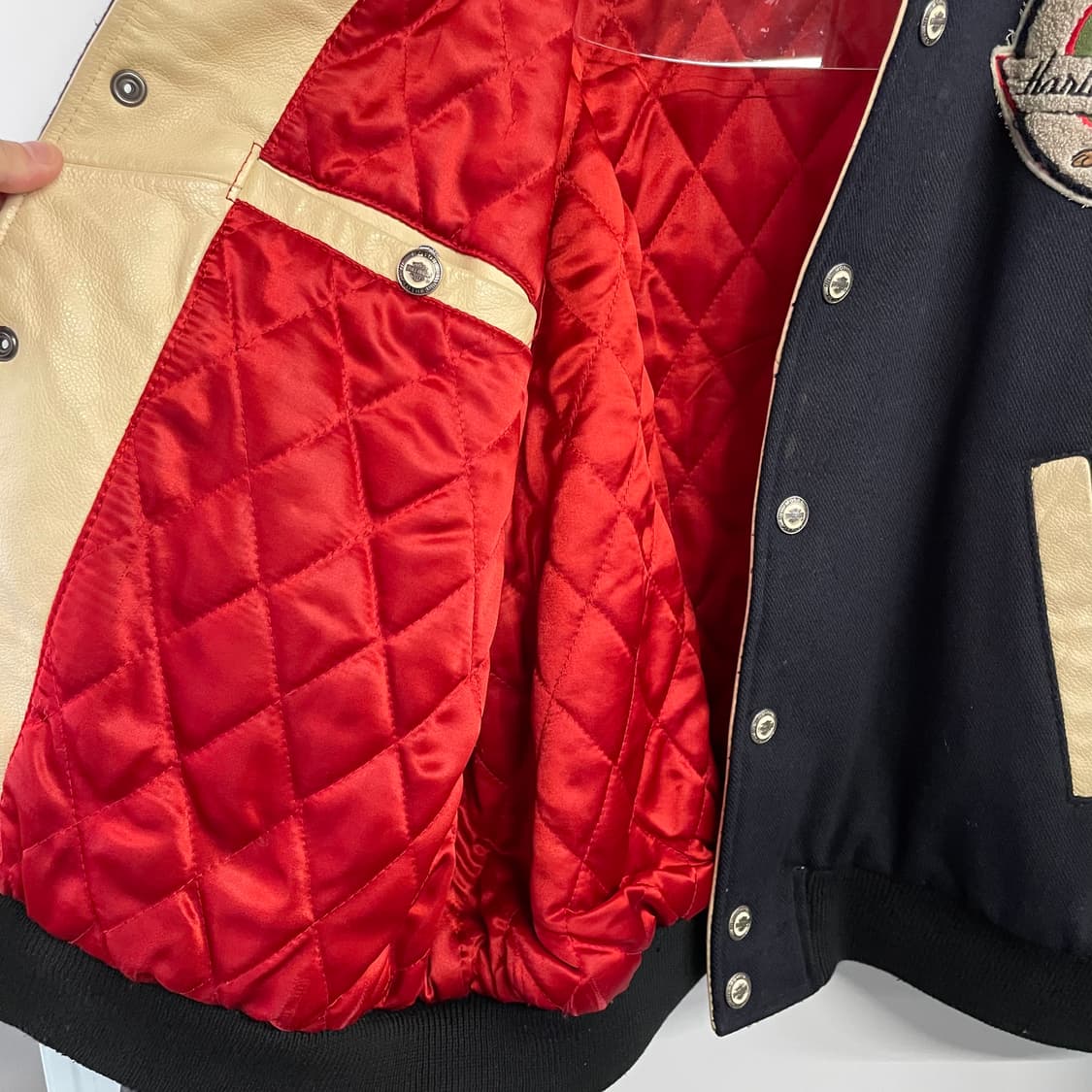 할리 데이비슨 50주년 테즈 가죽 바시티 자켓 상품이미지7