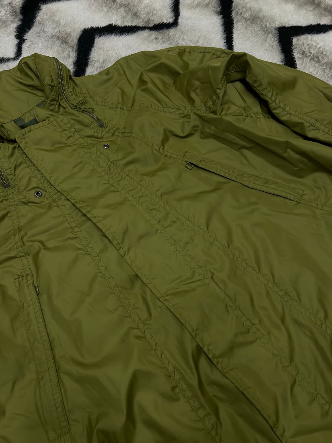 [2]이세이미야케 Fete 아카이브 파라슈트 롱 자켓/카키올리브 상품이미지1