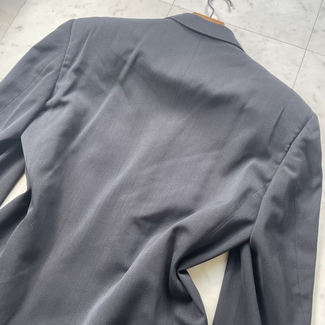 조르지오 아르마니 블랙라벨 차콜그레이 셋업 수트 더블수트 드라이완 50사 상품이미지5