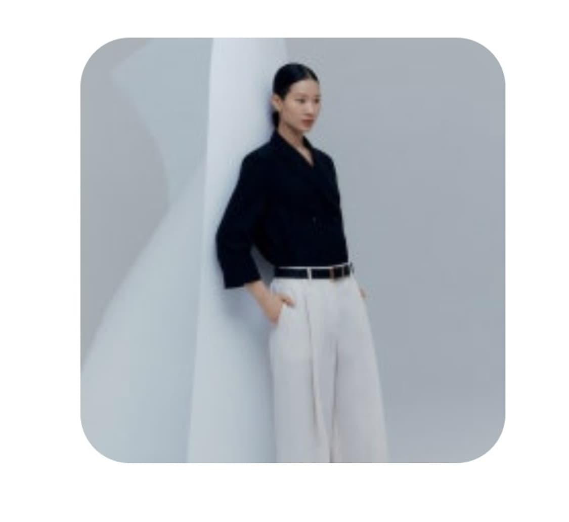 구호 KUHO 2024 턱 와이드 팬츠 64-94사이즈 상품이미지1