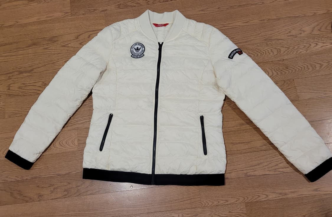 팬텀 여성 지퍼배색 블루종 구스다운 점퍼95 상품이미지1