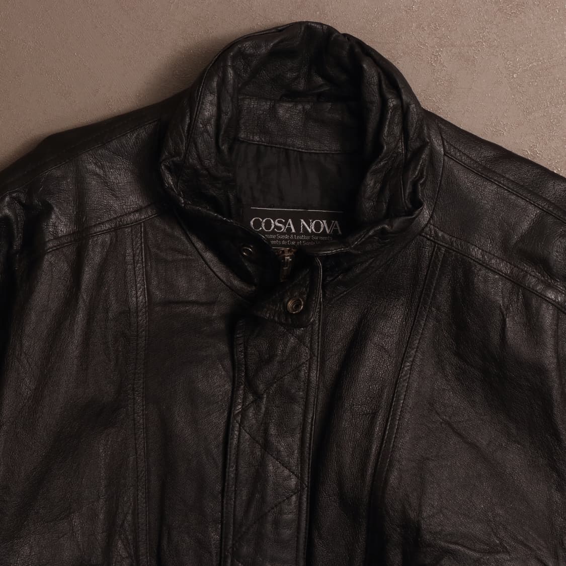 90's 빈티지 소가죽 레더 봄버 자켓 A1672 상품이미지2