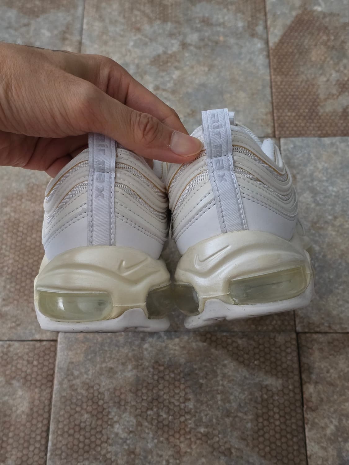 (250)나이키 에어맥스 97 트리플 화이트 상품이미지9