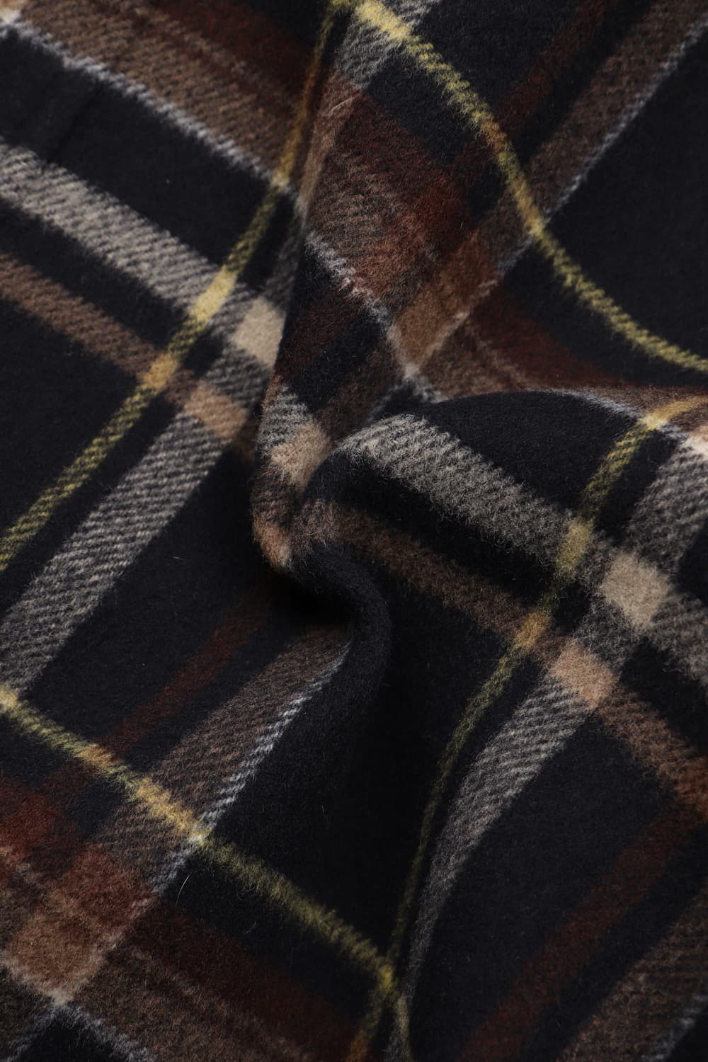 Shirter 벨티드 울 체크 코트 체크 네이비 상품이미지9