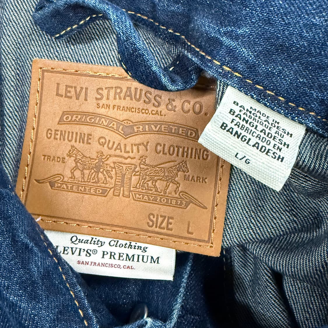 [정품/L] 리바이스 트러커 데님 자켓 블루 b17 상품이미지5
