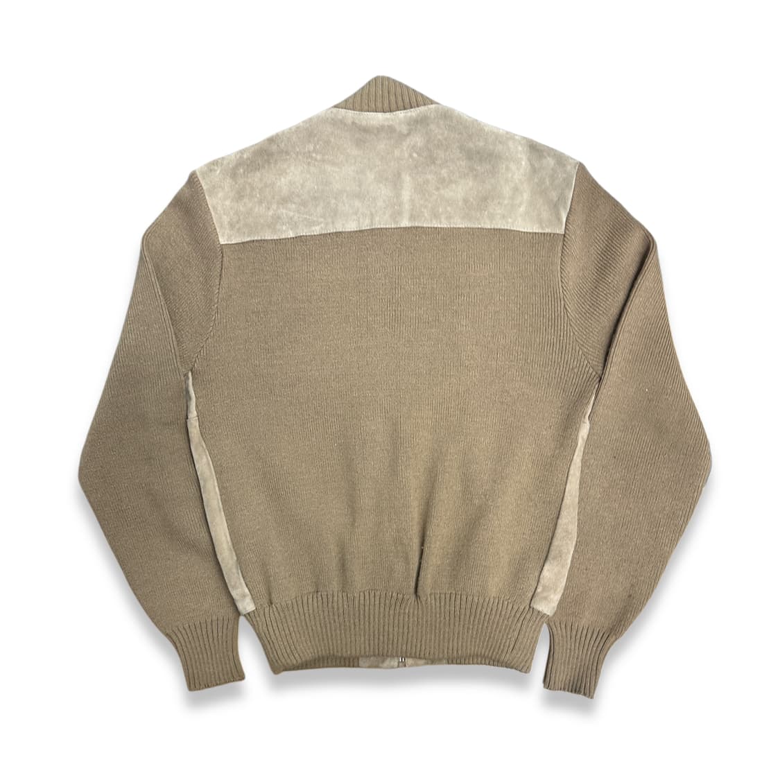 80s Sears Sportswear 니트 스웨이드 자켓 XL  상품이미지2