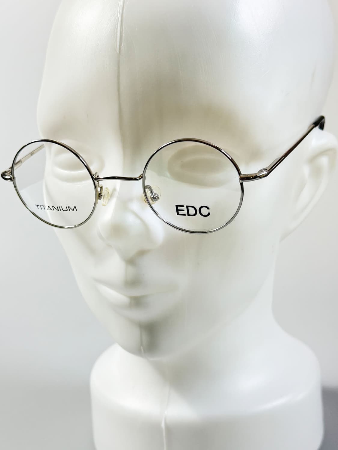 EDC 실버 티타늄 보스톤 프레임 빈티지 안경 상품이미지8