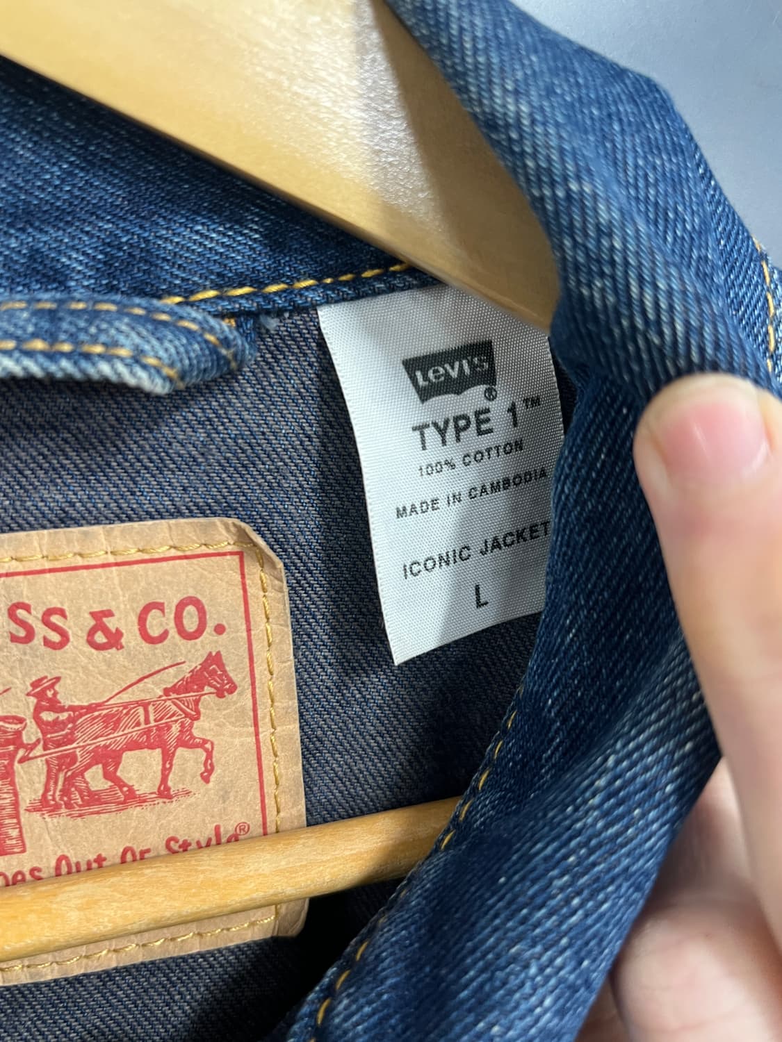 Levis 리바이스 Type1 아이코닉 데님 트러커 자켓 상품이미지6