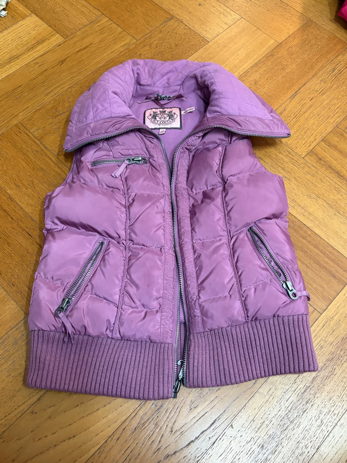 쥬시꾸뛰르 패딩 조끼 상품이미지1